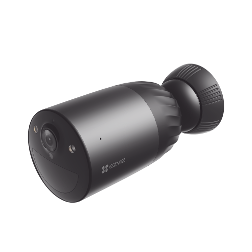 EZVIZ CS-BC1C/4K Cámara WIFI, 4K, Batería Recargable Compatible con Panel Solar CS-CMTSOLARPANEL-E/ 2.8mm, Conector Tipo C, Audio Dos Vías, Visión Nocturna en Color, Protección IP65/ Ranura para Memoria 512 GB