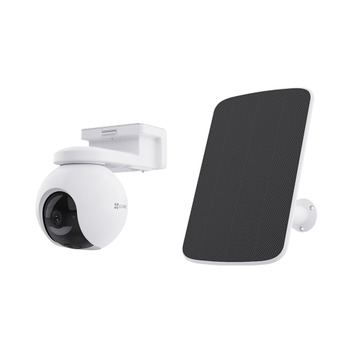 EZVIZ CS-CB8/SP Kit de Cámara de Batería Recargable 10400mAh y Panel Solar, Wi-Fi, Incluye 1 pieza de CS-CB8 y 1 Pieza de Panel Solar