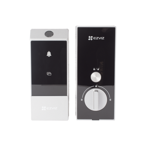 EZVIZ CS-DL04/PRO Cerradura Inteligente, Apertura Remota, Huella, Tag, Llave Mecanica, Contraseña Temporal Ideal Para Airbnb, Modo de Privacidad, Alerta en caso de Forzado, Control Remoto desde la App, Uso Interior