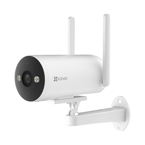 EZVIZ CS-H5/3MP/4G Cámara Bala, 4G, Resolución 3 Megapixel (2K), Visión Nocturna en Color, AI Detección de Humanos y Vehículos, Defensa Activa con Sirena y Luz Estroboscópica, IP67