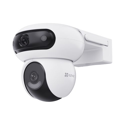 EZVIZ CS-H90 Cámara Doble Lente PT, Rotación en Ambos Lentes, Wi-Fi, 4MP+ y 4MP (Resolución 8 Megapixel ), Auto Seguimiento Inteligente, Visión Color Nocturna