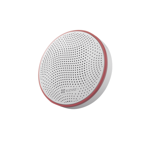EZVIZ CS-T9-C Sirena Inalambrica Con estrobo, Utiliza 4 Baterías CR123A ó Alimentación 12Vcc, Compatible con Kit de alarmas CS-B1, Uso en Exterior