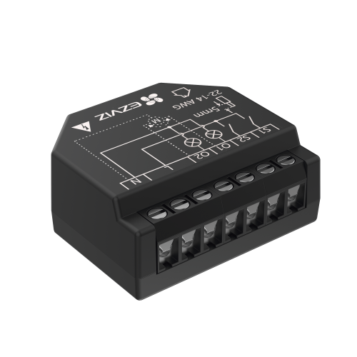 EZVIZ CST36 Relevador Wi-Fi Inteligente, 2 Salidas Para 2 Apagadores, Ideal Para Control de Iluminación, Control Remoto, Horarios Personalizados, Registro de Consumo, 110-240VCA