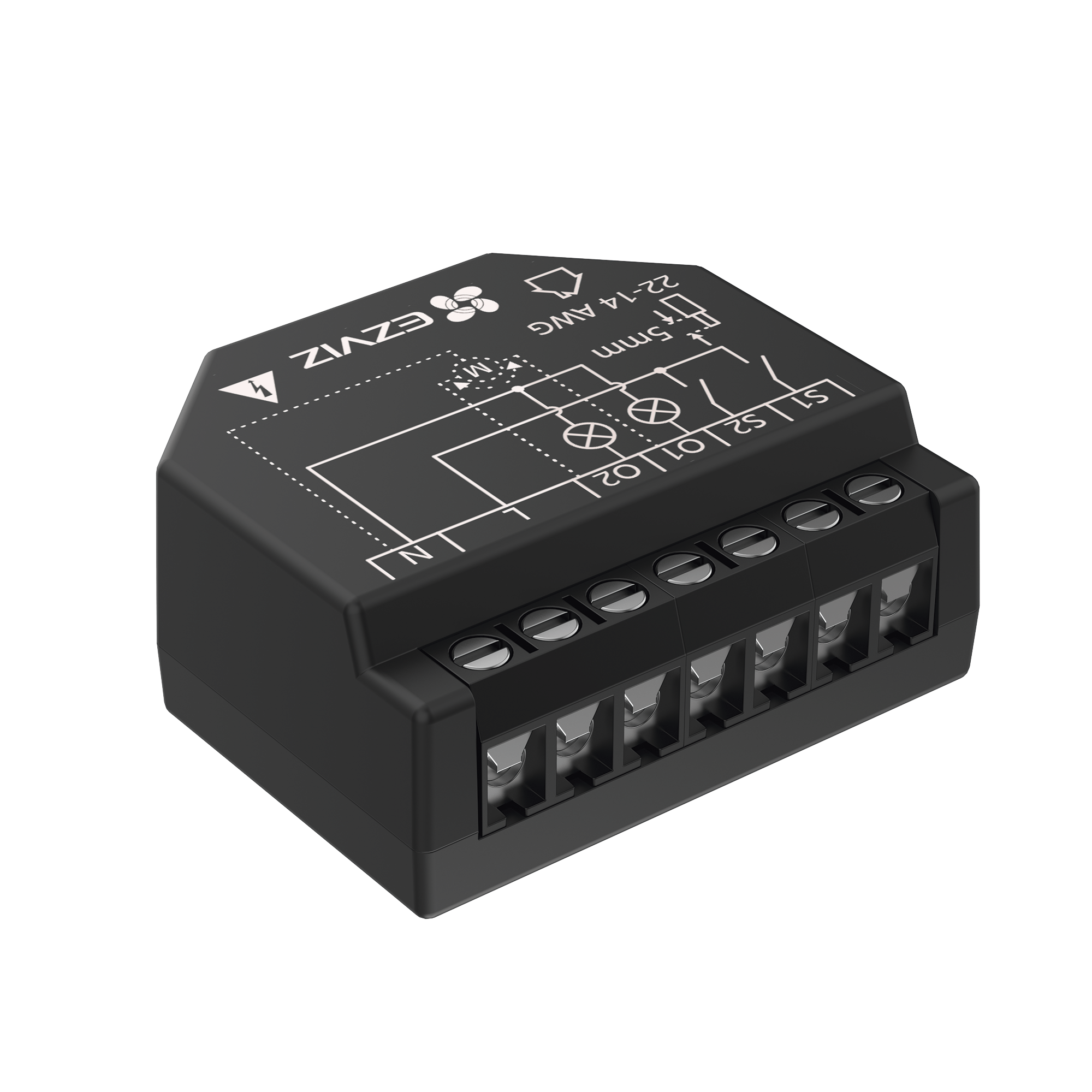 EZVIZ CST36 Relevador Wi-Fi Inteligente, 2 Salidas Para 2 Apagadores, Ideal Para Control de Iluminación, Control Remoto, Horarios Personalizados, Registro de Consumo, 110-240VCA