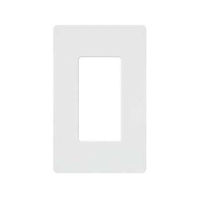 LUTRON ELECTRONICS CW1WH Placa de pared 1 espacio, para atenuador (dimmer), switch ó control remoto inalámbrico LUTRON.