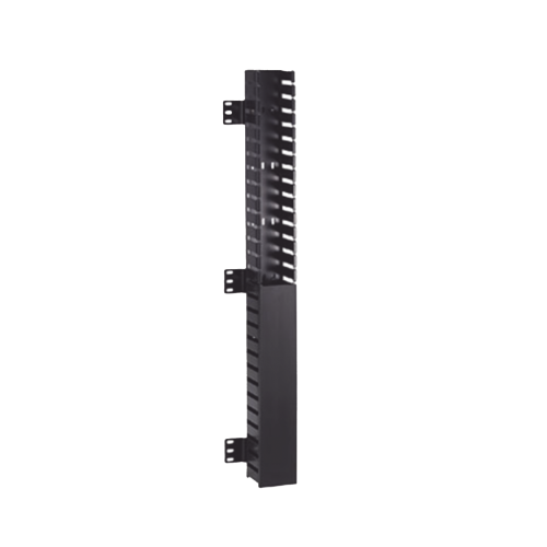 PANDUIT CWMPV2340 Organizador Vertical IN-Cabinet, Sencillo (Solo Frontal), Para Uso Con Gabinetes Panduit, Montaje Frontal en Riel de Rack, 40 UR, 2.25 in de Ancho, Color Negro
