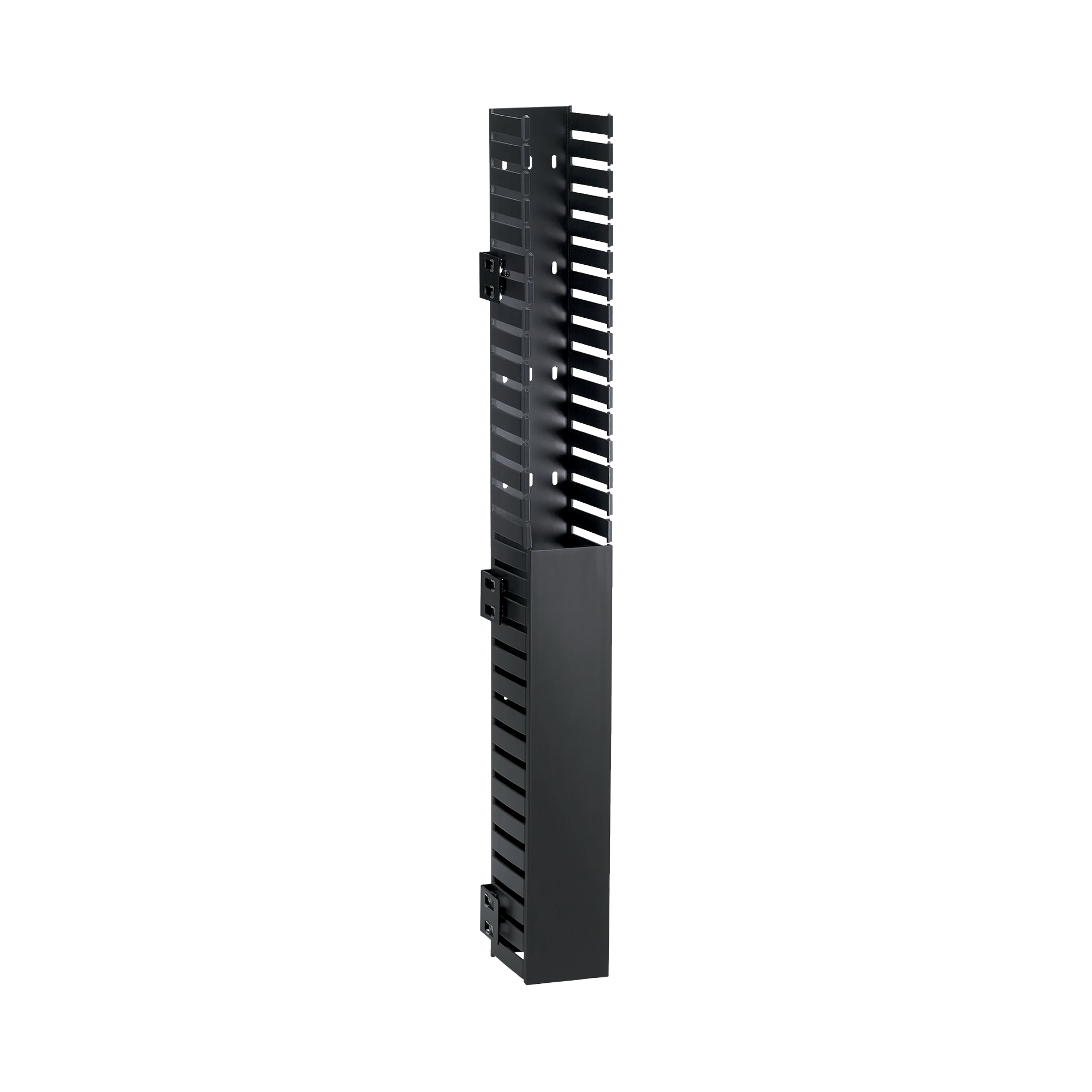 PANDUIT CWMPV2440 Organizador Vertical IN-Cabinet, Sencillo (Solo Frontal), Para Uso Con Gabinetes Panduit, Montaje Lateral en Riel de Rack, 40 UR, 1.95 in de Ancho, Color Negro