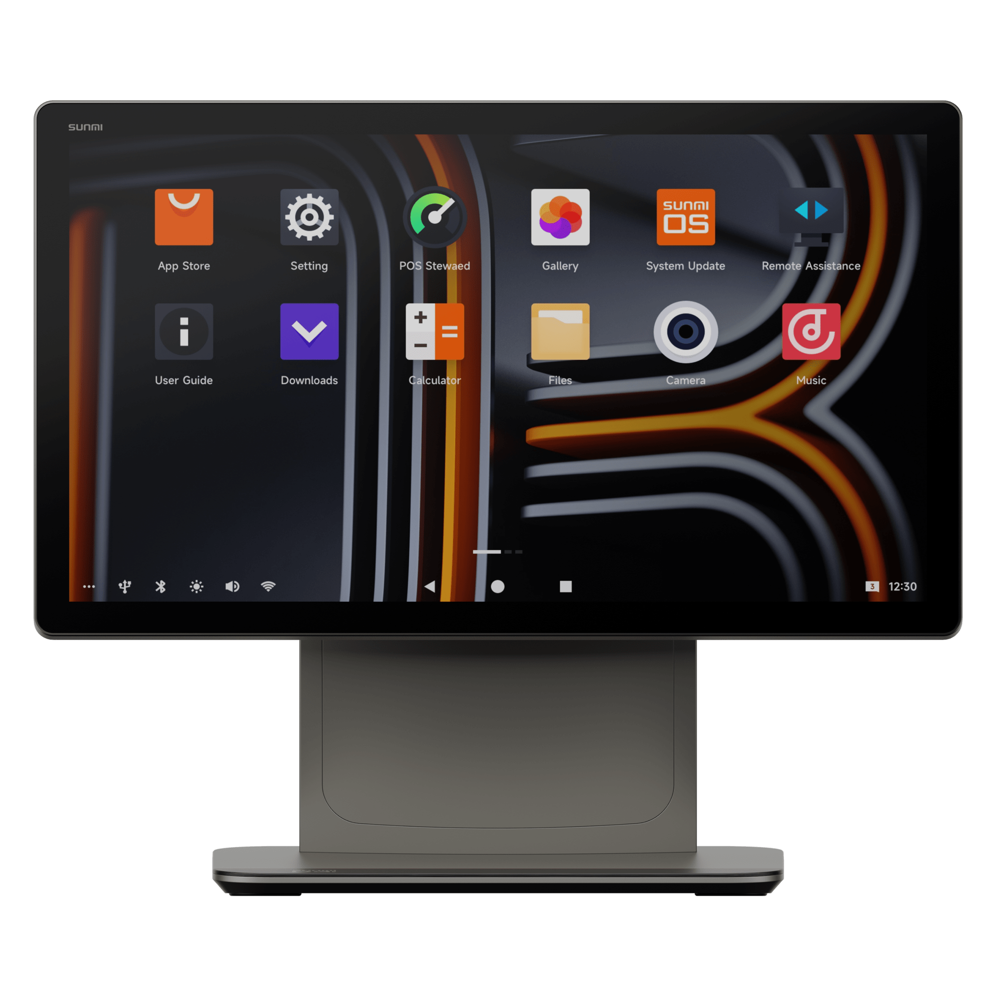 SUNMI D3PRO Terminal de Escritorio Inteligente, Pantalla FHD de 15.6″, Qualcomm Hexa-core, 4 GB RAM + 64 GB ROM, Sistema Operativo SUNMI 4.0, Touch ID, Puertos múltiples, Servicios móviles de Google