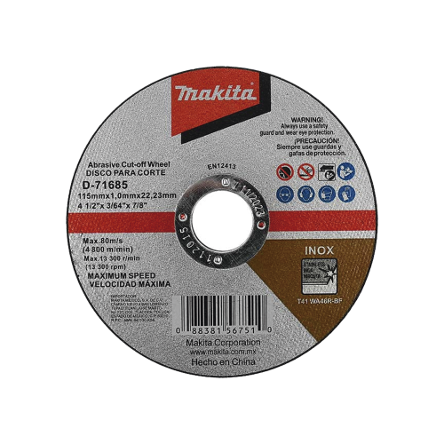 MAKITA D71685 Disco 4 – 1/2″/ Inox y Acero
