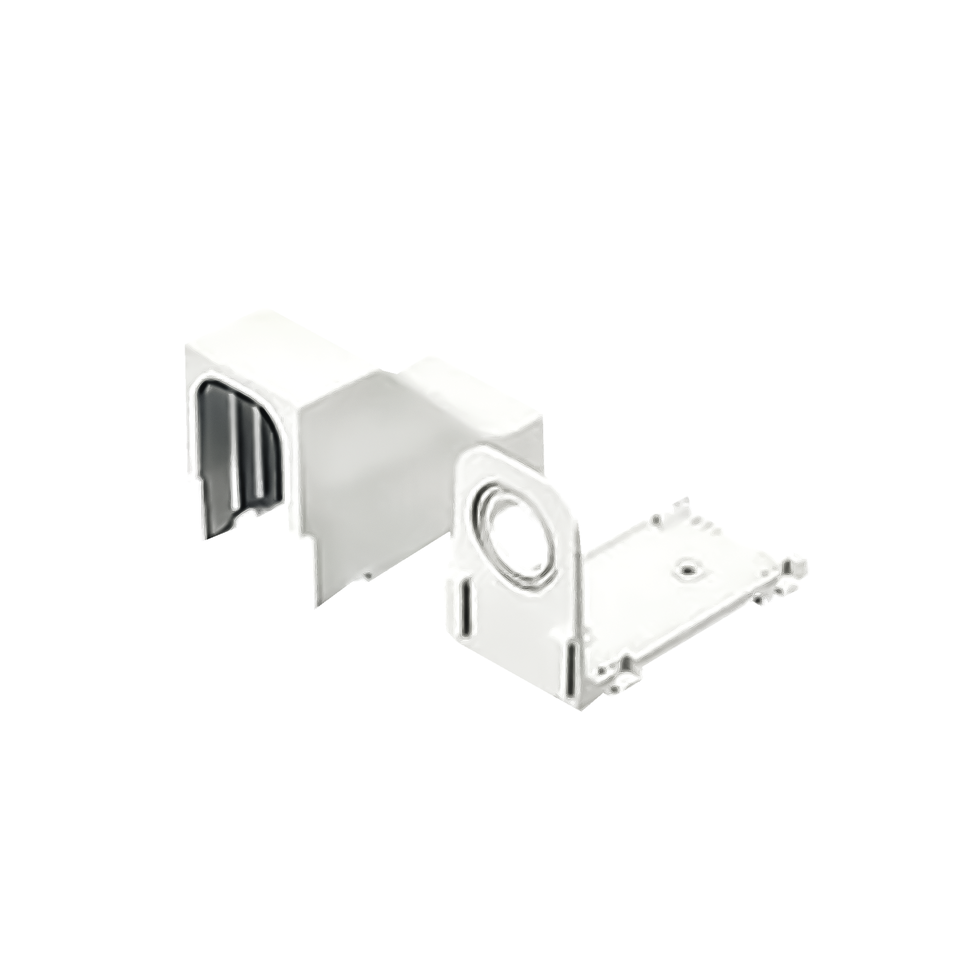 PANDUIT DCEFXWH-X Accesorio Para Techo Falso/Entrada, Con Conexión Tubería 1/2 a 1 In, Compatible con Canaletas LD3, LD5 y LD10, Color Blanco