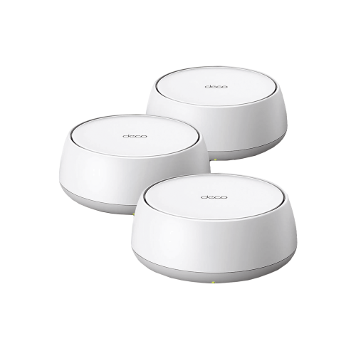 TP-LINK DECO-BE25-3PACK KIT 3 Routers Inalámbrico MESH Interior para Hogar, Doble Banda Wi-Fi 7 BE3600 Mbps, 2 Puerto 2.5 Gigabit WAN/LAN, 4 Antenas Internas, Operación Multi-Link MLO, Administración Mediante la App Deco (iOS, Android), HomeShield