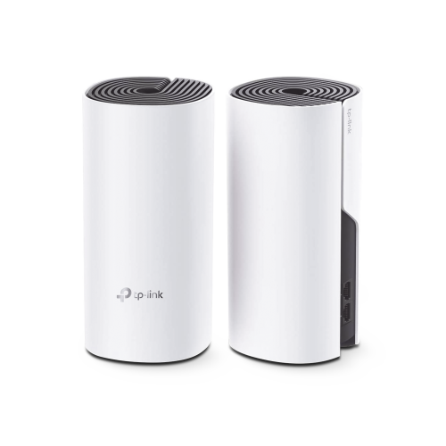 TP-LINK DECOM4-2PACK KIT 2 Routers Inalámbricos MESH Interior para Hogar, Doble Banda Wi-Fi 5 AC1200 Mbps, 2 Puerto Gigabit WAN/LAN, 2 Antenas Internas, Administración Mediante la App Deco (iOS, Android)