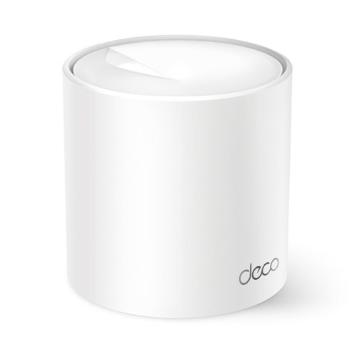 TP-LINK DECOX10 Routers Inalámbrico MESH Interior para Hogar, Doble Banda Wi-Fi 6 AX1500 Mbps, 2 Puerto Gigabit WAN/LAN, 2 Antenas Internas, Administración Mediante la App Deco (iOS, Android), Protección HomeShield