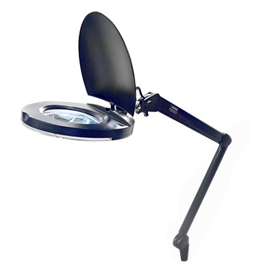 SYSCOM PARTS DESK-LAMP Lampara de LED para Escritorio con Lupa de 5 Pulgadas de Diámetro, 5 Dioptrias, 2.25X.