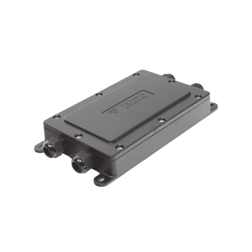 TEMPO DFE104 Cierre de Empalme Interior/Exterior para 12 fusiones, IP68, 4 puertos