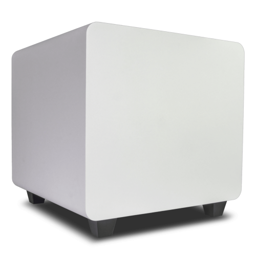 TRUAUDIO DFS10WT Subwoofer Activo de 10in | Diseño Down-Firing | 300W RMS | Recinto Sellado | Acabado Blanco