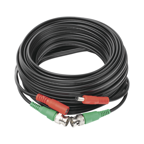 EPCOM POWERLINE DIY-10M-HD Cable coaxial ( BNC RG59 ) + Alimentación, SIAMÉS, 10 Metros, 100 % COBRE, Para Cámaras 4K, Uso interior y exterior