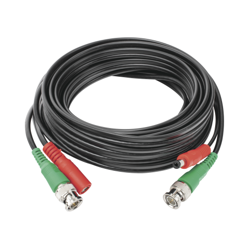 EPCOM POWERLINE DIY-5M-HD Cable coaxial ( BNC RG59 ) + Alimentación, SIAMÉS, 5 Metros, 100 % COBRE, Para Cámaras 4K, Uso interior y exterior