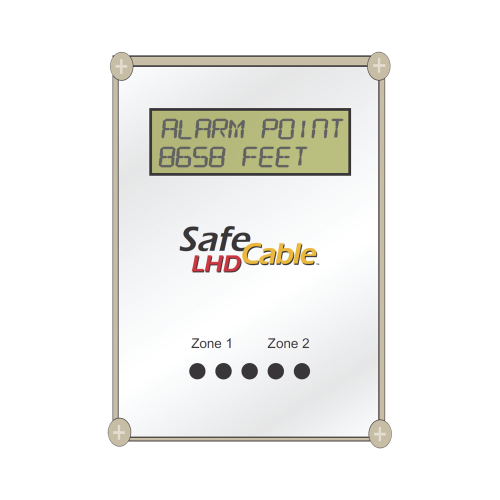 SAFE FIRE DETECTION INC. DLM-Z2 Módulo Localizador de Distancia de Doble Zona para Cable Detector de Calor