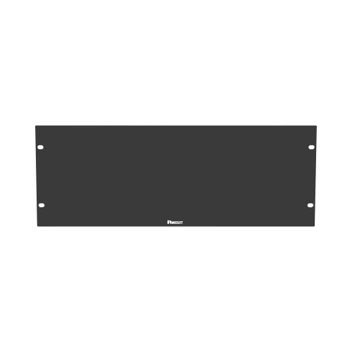 PANDUIT DPFP4 Tapa Ciega Para Rack Estándar de 19in, Plano, de Acero, 4UR, Color Negro