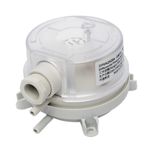 HONEYWELL BMS DPSN2500A Interruptor de presión de aire: 500 a 2500 Pa Rango de presión diferencial: 150 Pa Valor promedio