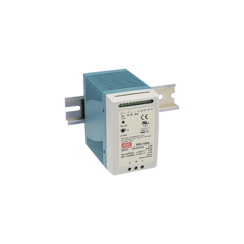 MEANWELL DRC-100-A Fuente de poder Riel Din 12V, 100W con Cargador de Batería