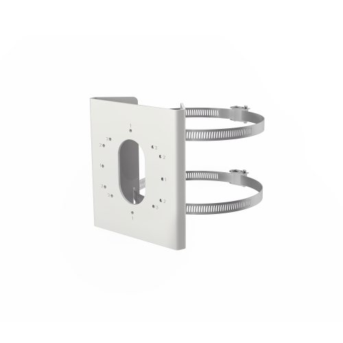 HIKVISION DS-1275ZJ-S-SUS Montaje de Poste para Cámaras DS-2CD26, DS-2CD3656G2T-IZS(C), Acero Inoxidable
