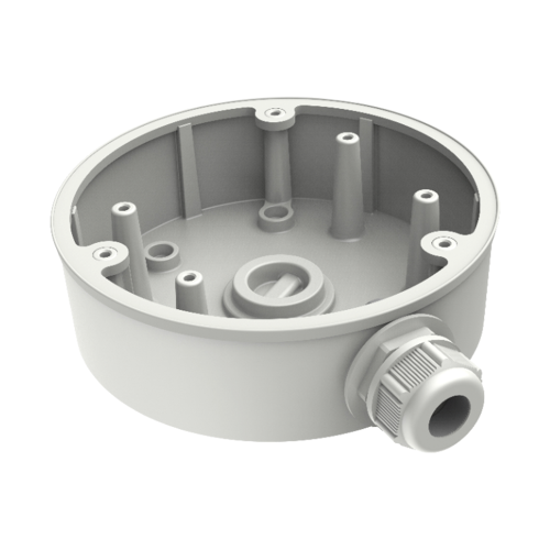 HIKVISION DS-1280ZJ-PT6 Caja de Conexiones de Exterior para Cámaras Tipo Domo, Compatible con DS-2CD2387XX