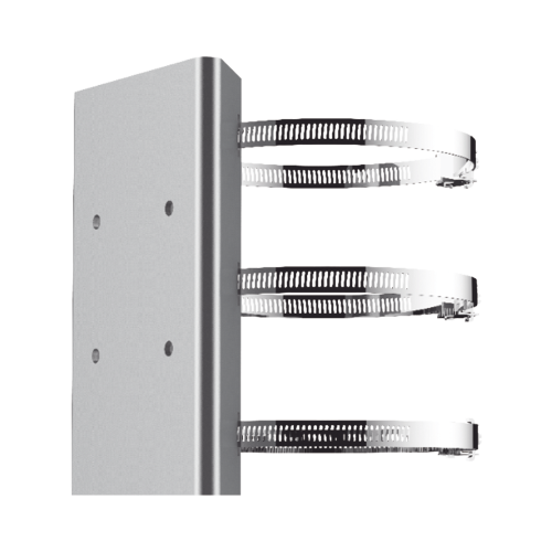 HIKVISION DS-1673ZJ-P Montaje de Poste para PTZ, Acero Inoxidable, Compatible con PTZ HIKVISION