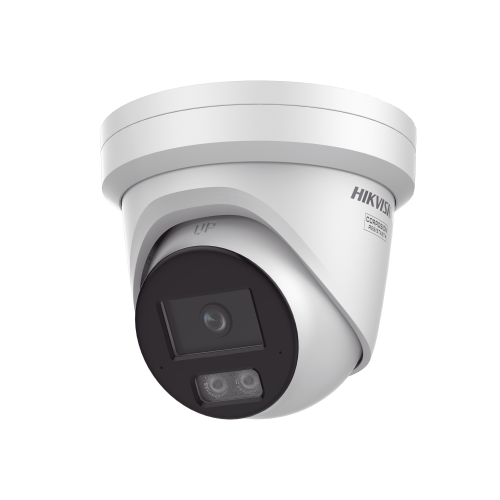 HIKVISION DS-2CD2347G3-LI2UY [Dual Light + ColorVu 3.0 + HikAI] Turret IP 4 Megapixel, Lente 2.8 mm, 30 mts IR + Luz Blanca, 2 Microfonos Integrados, Exterior IP67, WDR 130 dB, ACUSENSE 3.0, Metal, NEMA 4X, ACUSEARCH