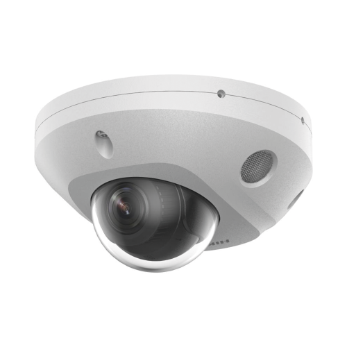 HIKVISION DS-2CD2543G2-LIS2U [Dual Light + 2 Micrófonos Integrados] Mini Domo IP 4 Megapixel, Lente 2.8 mm, 30 mts Luz Blanca + 30 mts IR, ACUSENSE, Exterior IP67, IK08, WDR 120 dB, PoE, ONVIF, MicroSD, ACUSEARCH