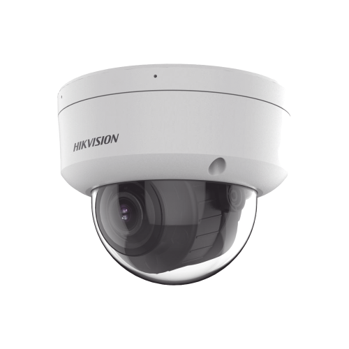 HIKVISION DS-2CD2743G2-LIZS2U [Dual Light + 2 Micrófonos Integrados] Domo IP 4 Megapixel, Lente Mot. 2.8 a 12 mm, 40 mts Luz Blanca + 40 mts IR, ACUSENSE, Exterior IP67, IK10, WDR 120 dB, PoE, ONVIF, Alarmas I/O, Micro SD, Metal, ACUSEARCH