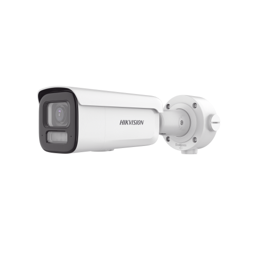 HIKVISION DS-2CD3687G3T-LIZSU Bala IP 8 Megapixel, Lente Mot. 2.7 a 13.5 mm, Dual Light (60 mts IR + 60 mts Luz Blanca ), Darkfighter S, Exterior IP67, IK10 /WDR 130 dB, 4 Analíticos: AcuSense, Deteccion Facial, Conteo de Personas por Cruce y Zona