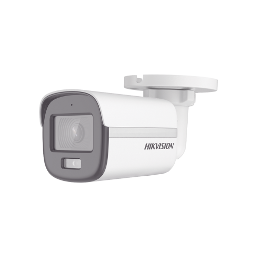 HIKVISION DS-2CE10DF0T-F [ColorVu] Bala TURBOHD 2 Megapixel (1080p), Imagen a Color 24/7, Lente 2.8 mm, METAL, Luz Blanca 20 mts, Exterior IP67, TVI-AHD-CVI-CVBS, dWDR