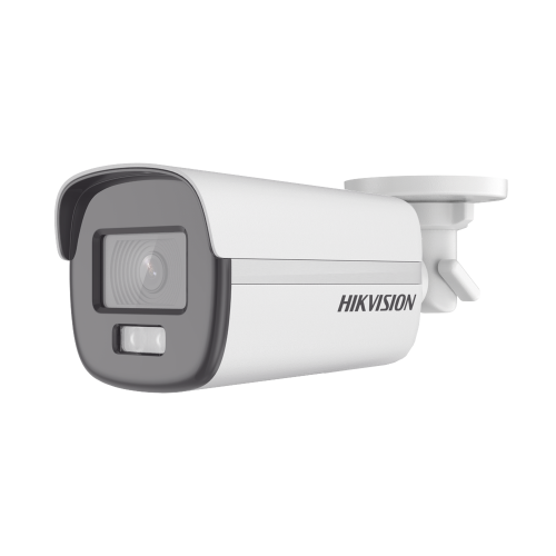 HIKVISION DS-2CE12DF0T-F [ColorVu] Bala TURBOHD 2 Megapixel (1080p), Imagen a Color 24/7, Lente 3.6 mm, METAL, Luz Blanca 40 mts, Exterior IP67, TVI-AHD-CVI-CVBS, dWDR
