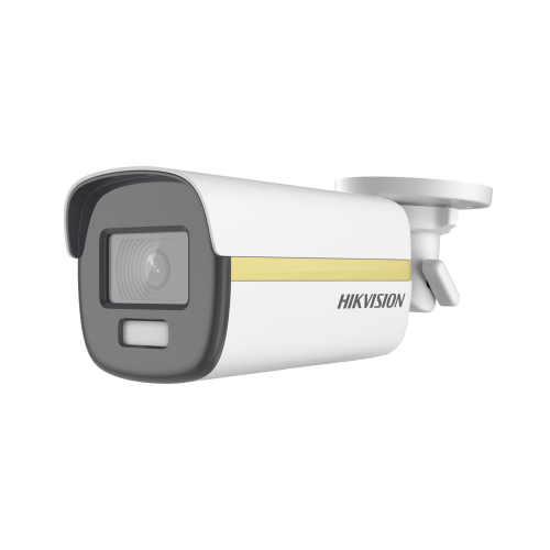 HIKVISION DS-2CE12UF3T-E [ColorVu] Bala TURBOHD 4K, Imagen a Color 24/7, Lente 3.6 mm, METAL, Luz Blanca 40 mts, Exterior IP67, WDR 130 dB