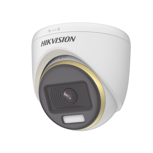 HIKVISION DS-2CE72UF3T-E [ColorVu] Turret TURBOHD 4K (8 Megapixel), Lente 2.8 mm, Imagen a Color 24/7, Luz Blanca 40 mts, Exterior IP67, WDR 130 dB
