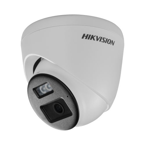 HIKVISION DS-2CE78D0T-LTS [Audio Bidireccional + Dual Light + ColorVu] Turret TURBOHD 2 Megapixel (1080p), Lente 2.8 mm, 40 mts IR EXIR + 40 mts Luz Blanca, Micrófono y Bocina Integrado, Exterior IP67, dWDR