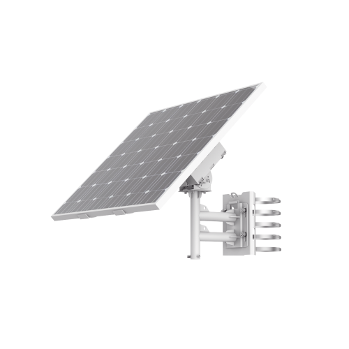 HIKVISION DS-2XS6K01-C36S80 Kit Solar de alimentación, Panel Solar, Batería de Respaldo de Litio 360 Wh, 2 Salidas de 12 Vcd, Accesorios de Instalación, Uso en Exterior IP66