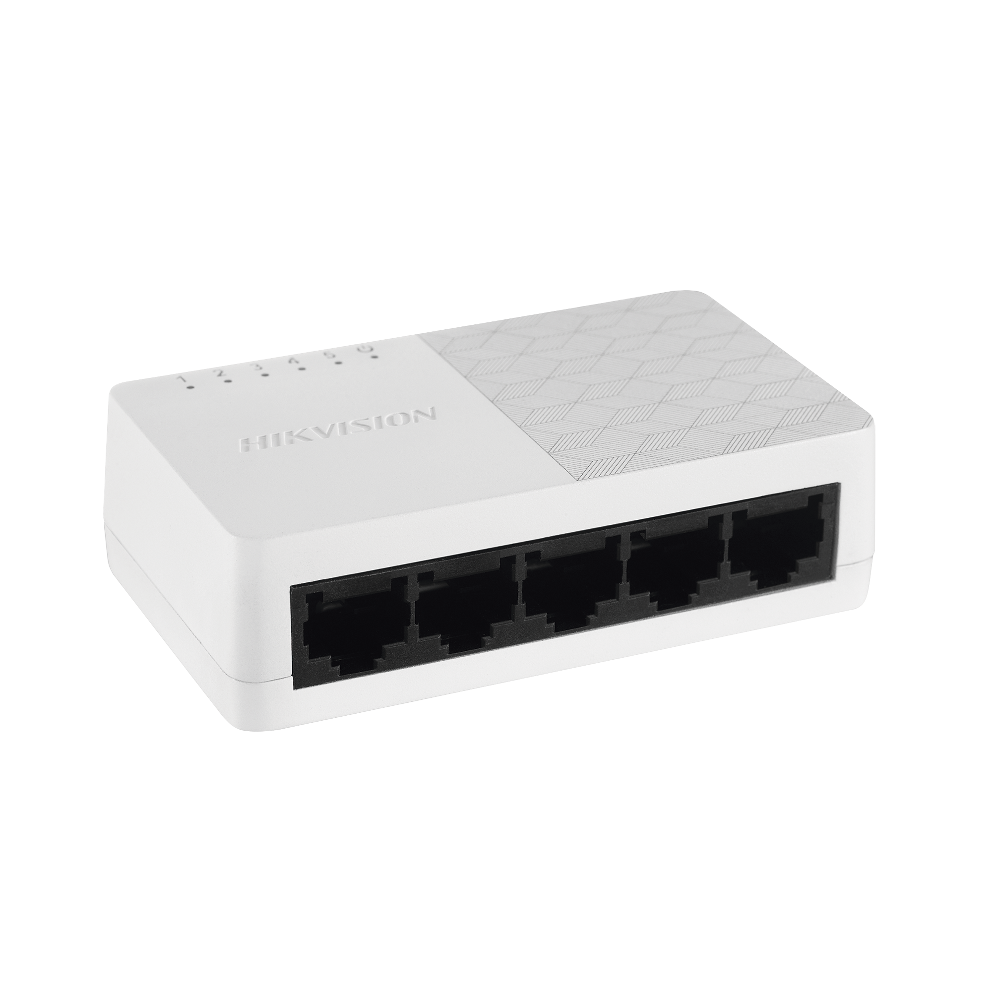 HIKVISION DS-3E0105D-O Switch No Administrable de 5 Puertos para Escritorio, Fast Ethernet 10, 100 Mbps, Diseño Compacto y Estetico