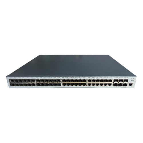 HIKVISION DS-3E3754TF Switch Gigabit, Administrable Capa 3, 24 puertos 10/100/1000 Mbps + 24 puertos SFP, 6 puertos SFP+ 10 G de Uplink.