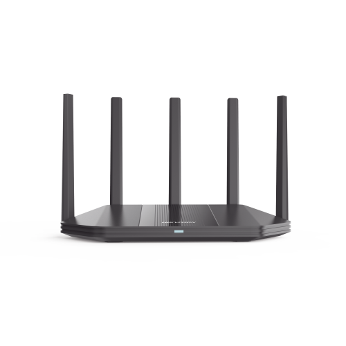 HIKVISION DS-3WR18X Router Inalámbrico, Wifi 6, Hasta 1800 Mbps, MESH, Doble Banda AC (2.4 GHz y 5 GHz), 4 Puertos 1000 Mbps, 5 Antenas Omnidireccional, Interior, Beamforming Optimizado, Administración Gratuita desde la Nube