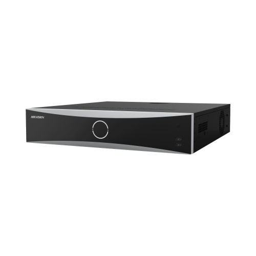 HIKVISION DS-8632NXI-K8 NVR 12 MEGAPIXEL (4K), 32 CANALES IP, RECONOCIMIENTO FACIAL, ACUSENSE (EVITA FALSAS ALARMAS), 8 BAHÍAS DE DISCO DURO, 2 HDMI EN 4K, ALARMAS I/O