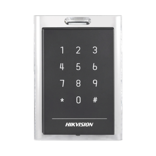 HIKVISION DS-K1101MK Lector de Tarjetas MIFARE y Contraseñas, Conexión Wiegand y RS-485, Estético y Fácil de Utilizar, Indicador LED