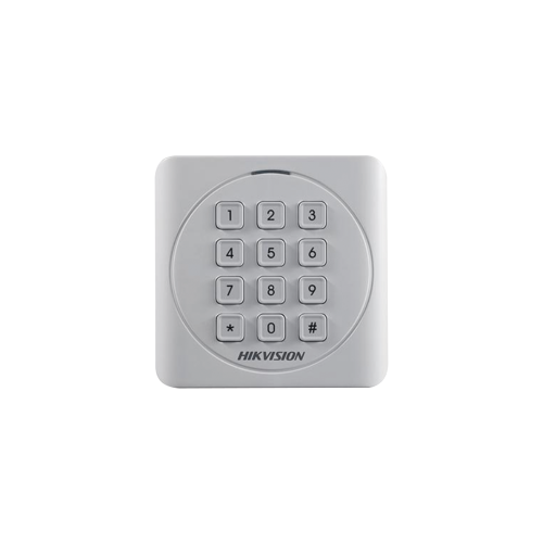 HIKVISION DS-K1801EK Lector de Tarjetas PROX EM y Contraseñas, Exterior IP65, Wiegand, Compatible con Cualquier Panel, PEQUEÑO y ESTETICO