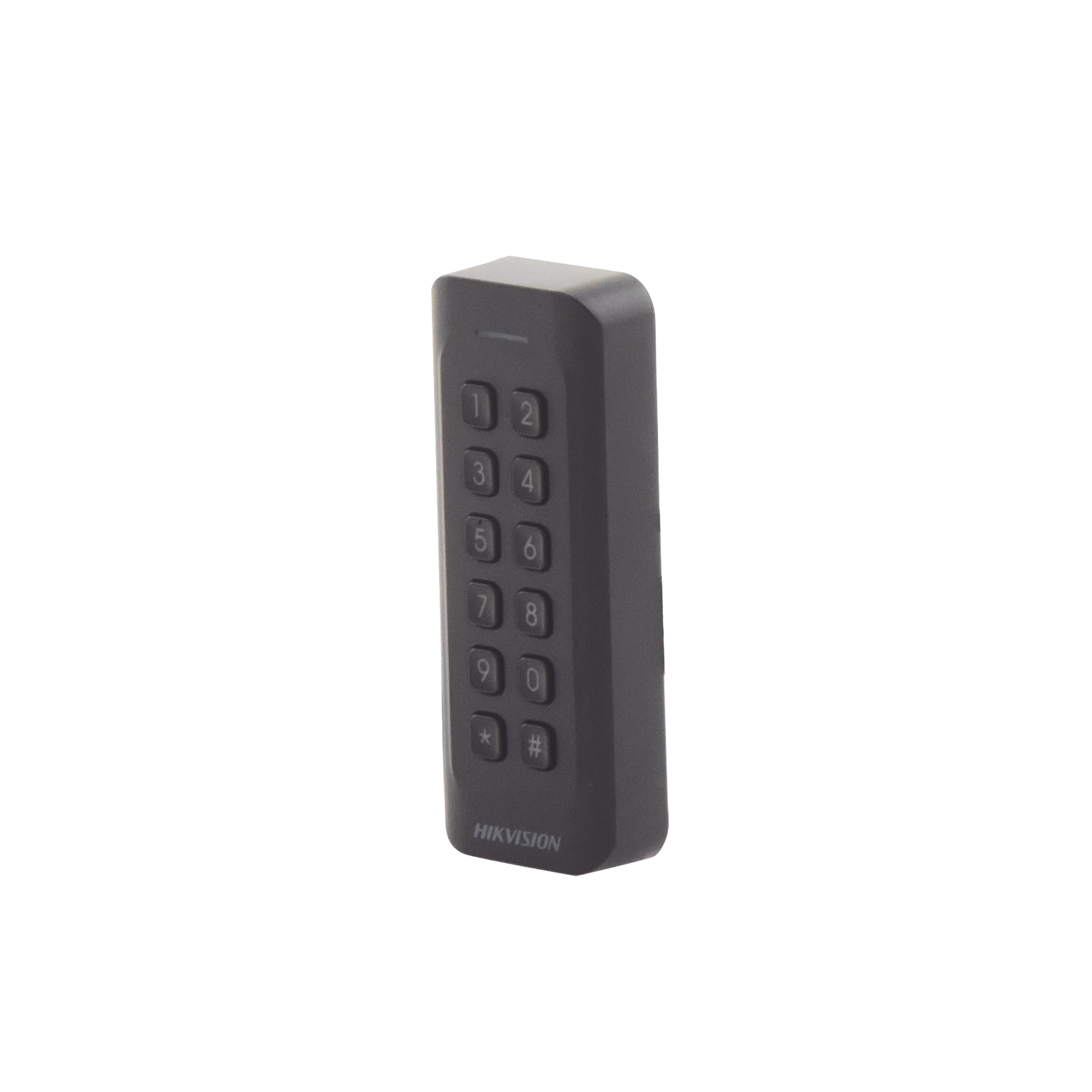 HIKVISION DS-K1802EK Lector de Tarjetas PROX EM y Contraseñas, Exterior IP65, Wiegand, Compatible con Cualquier Panel, PERFIL DELGADO y ESTETICO, Indicador LED
