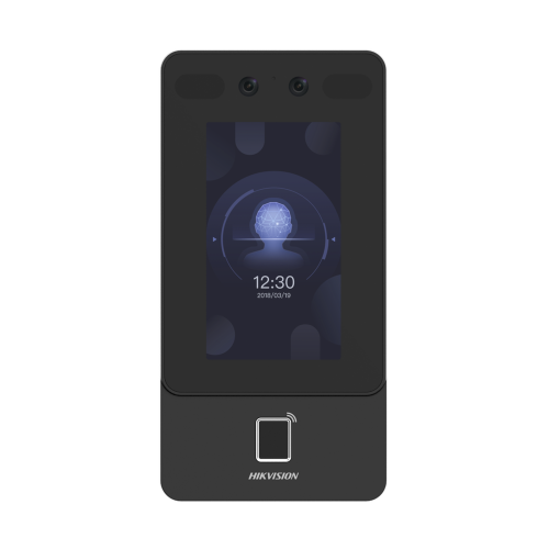 HIKVISION DS-K1T342EFWX-E1 Terminal Min Moe PoE & WiFi de Reconocimiento Facial y Huella con Lector PROX EM, Exterior IP65, Hasta 1.5 mts en Lectura de Rostro, Soporta P2P, 1,500 Rostros, 3,000 Huellas, Salida 12 Vcd para Chapa, PoE, SIP Estandar