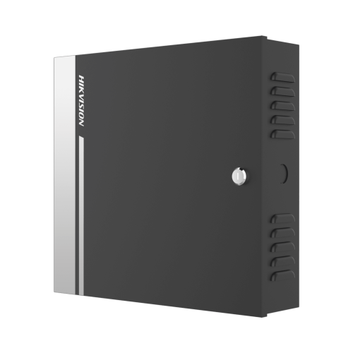 HIKVISION DS-K2811 Controlador de Acceso para 1 Puerta y 2 Lectores Wiegand o RS485, Incluye Gabinete y Fuente de Alimentación 12Vcc/8A, Soporta Batería de Respaldo, Wiegand y RS-485, 10,000 Tarjetas