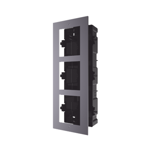 HIKVISION DS-KD-ACF3 Base de 3 Espacios para EMPOTRAR Módulos de Videoporteros Hikvision