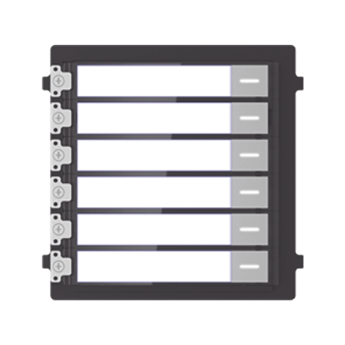 HIKVISION DS-KD-KK Módulo de Botones Para Videoportero Modular, Llamada de un solo Toque, Soporta Hasta 6 Monitores Principales